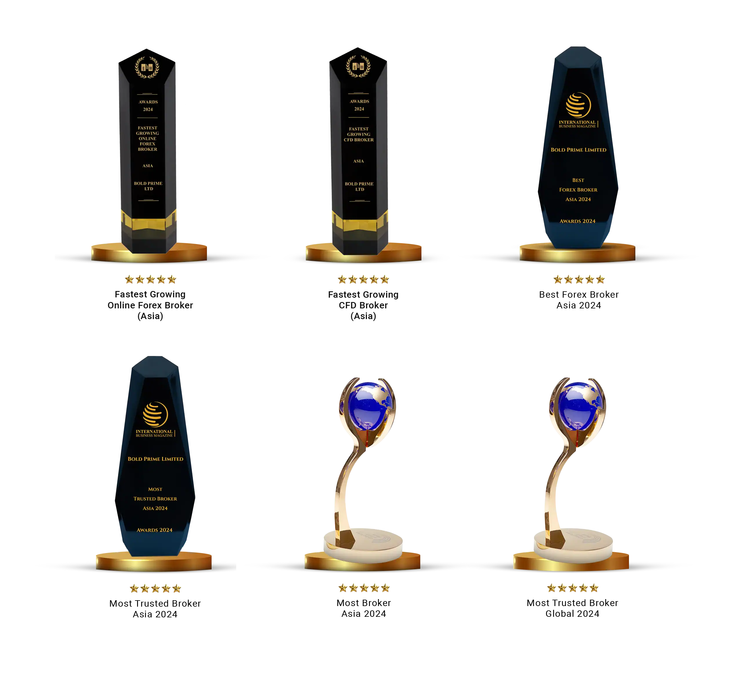 Bold Prime award collection for 2024