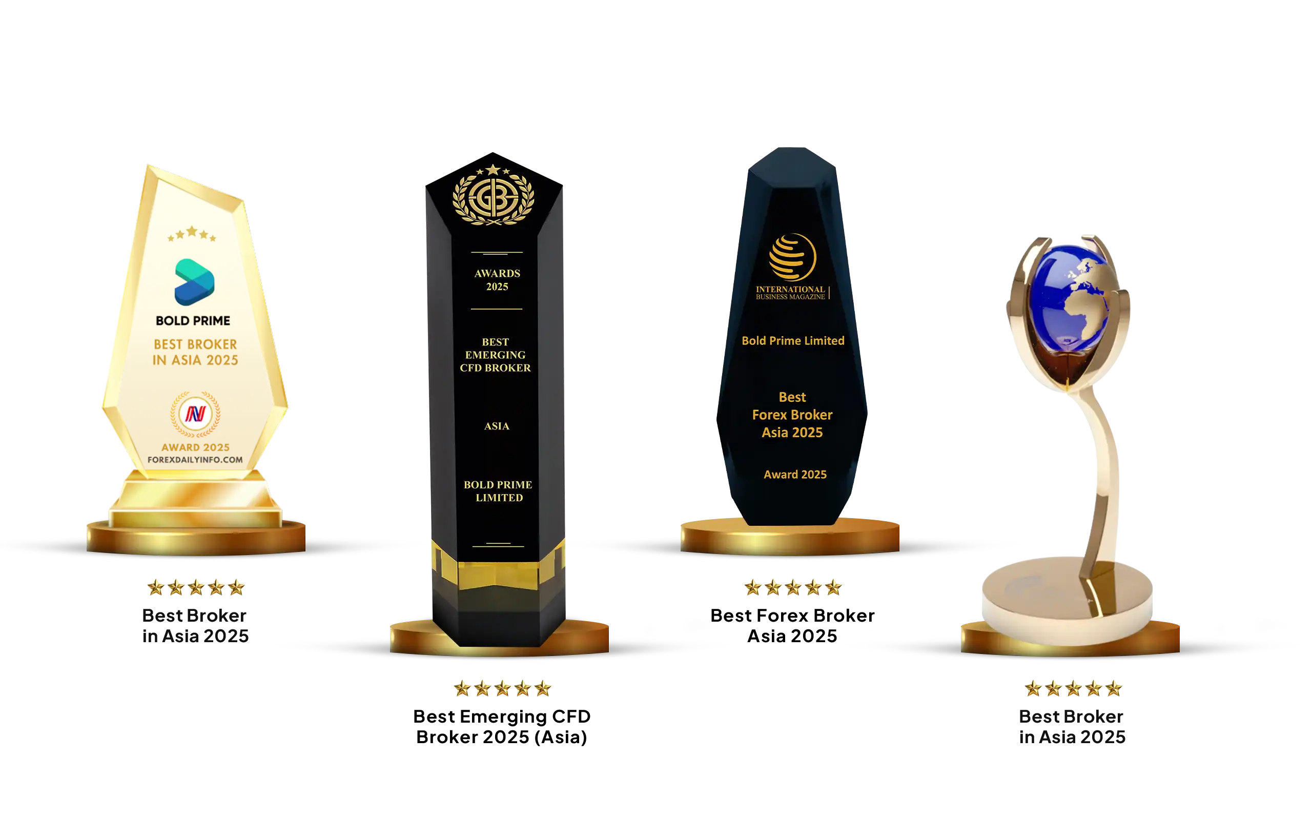 Bold Prime award collection for 2025