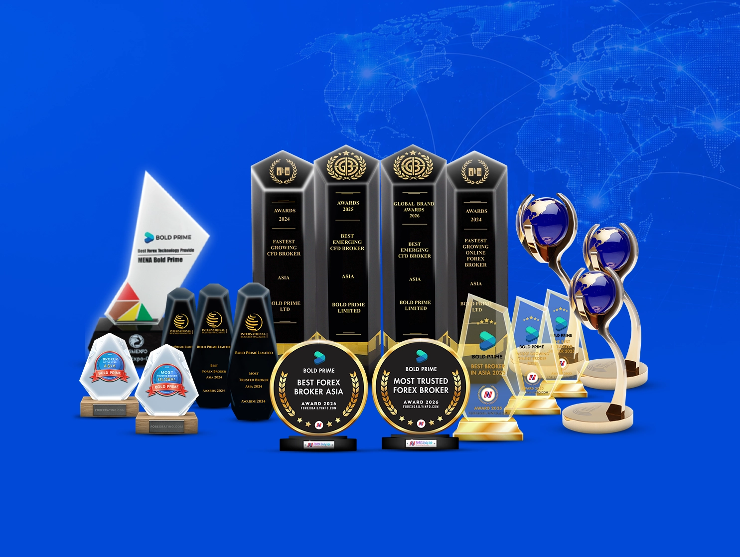 Bold Prime awards and trophies