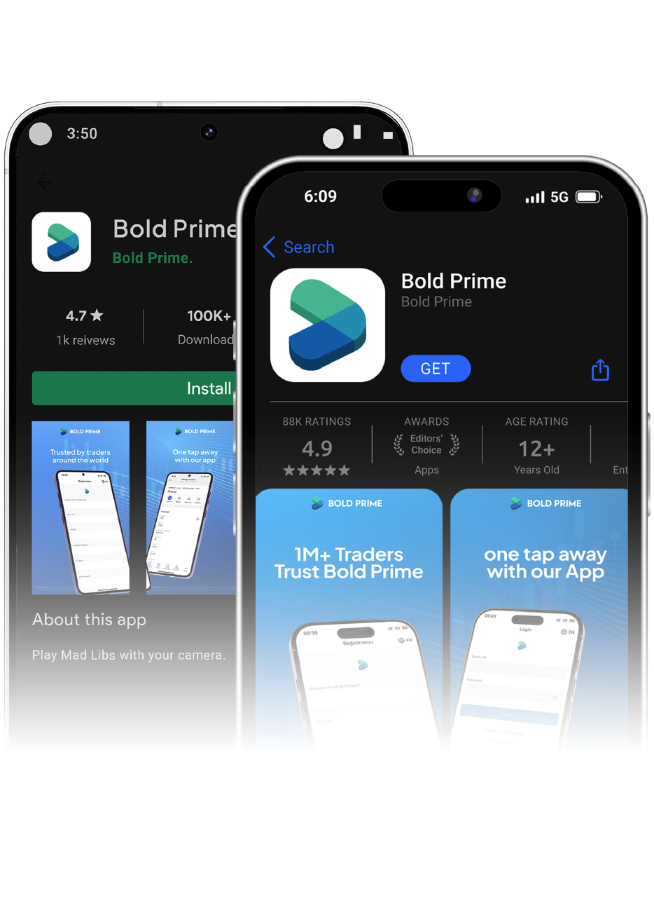 Bold Prime mobile app for online trading account management